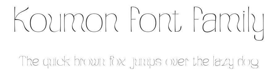 Koumon Font Family by Muksal Creative — Display Font
