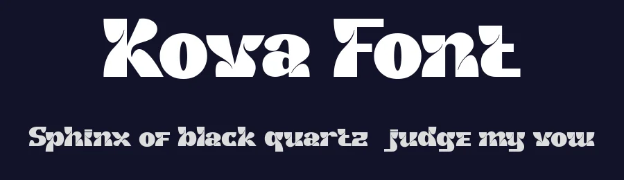 Kova Font by Flawless And Co — Display Font — thumbnail 2