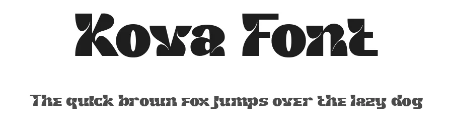Kova Font by Flawless And Co — Display Font