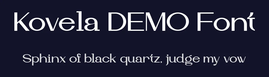 Kovela DEMO Font by Say Studio — Display Font — thumbnail 2