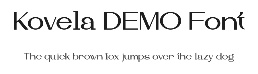 Kovela DEMO Font by Say Studio — Display Font