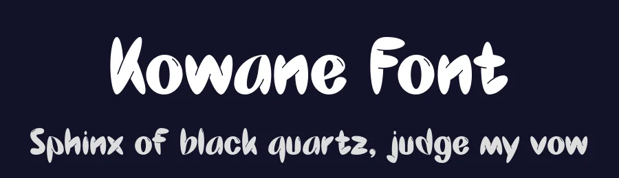 Kowane Font by valentinovergan — Display Font — thumbnail 2