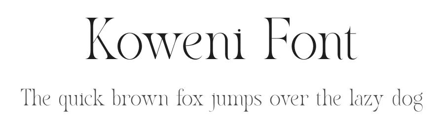 Koweni Font by SURATMI — Serif Font