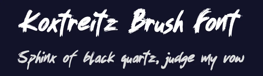 Koxtreitz Brush Font by Dhabee — Script Handwritten Font — thumbnail 2