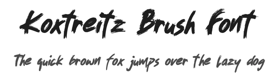 Koxtreitz Brush Font by Dhabee — Script Handwritten Font