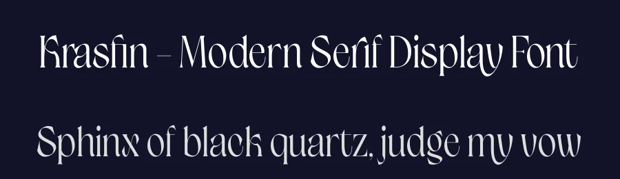 Krasfin – Modern Serif Display Font by timelesstype.co — Display Font — thumbnail 2