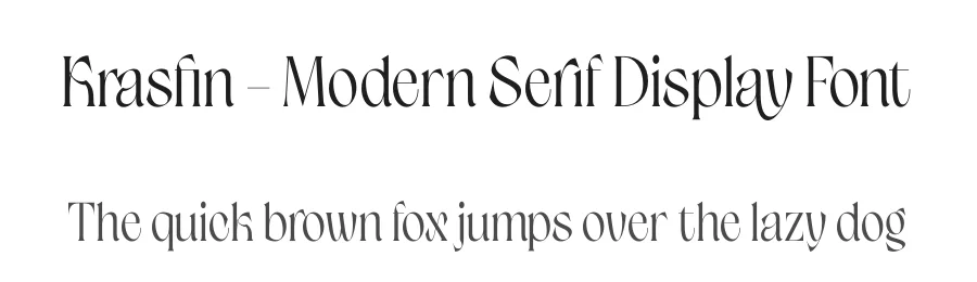 Krasfin – Modern Serif Display Font by timelesstype.co — Display Font