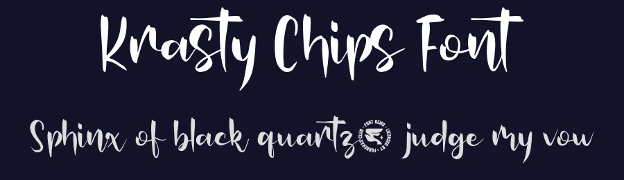 Krasty Chips Font by Forberas Foundry — Script Handwritten Font — thumbnail 2