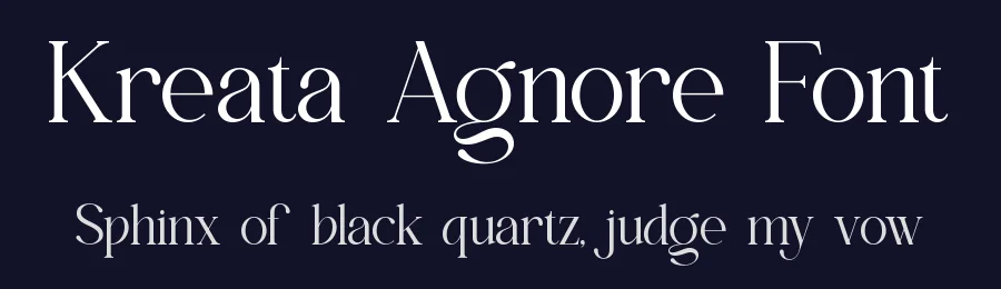 Kreata Agnore Font by SlideShoot — Serif Font — thumbnail 2