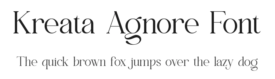 Kreata Agnore Font by SlideShoot — Serif Font
