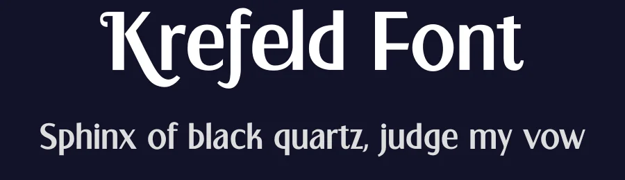 Krefeld Font by Krefeld Font — Sans Serif Font — thumbnail 2
