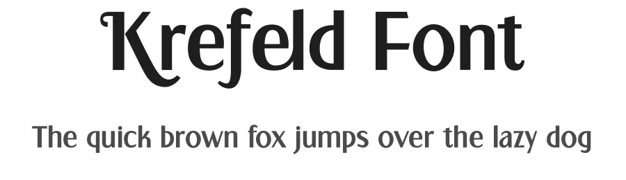 Krefeld Font by Krefeld Font β Sans Serif Font