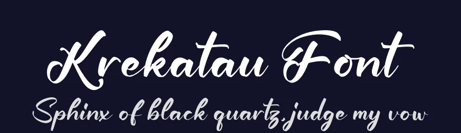 Krekatau Font by glorytype — Script Handwritten Font — thumbnail 2
