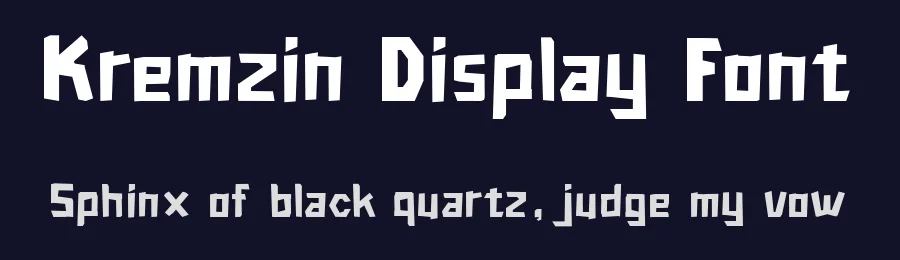 Kremzin Display Font by Creatifontstudios — Decorative Font — thumbnail 2