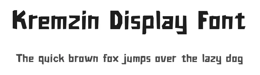 Kremzin Display Font by Creatifontstudios — Decorative Font