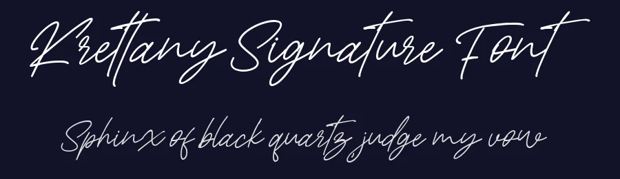 Krettany Signature Font by metafontsy — Script Handwritten Font — thumbnail 2