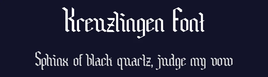 Kreuzlingen Font by Rachmad bagus f — Blackletter Font — thumbnail 2
