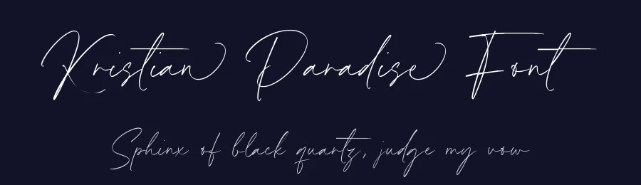 Kristian Paradise Font by Timur type — Script Handwritten Font — thumbnail 2