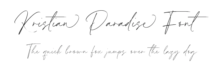 Kristian Paradise Font by Timur type — Script Handwritten Font