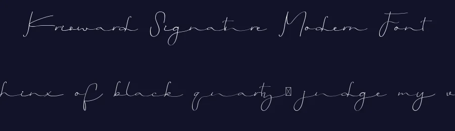 Krisward Signature Modern Font by edricstudio — Script Handwritten Font — thumbnail 2