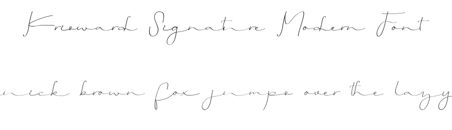 Krisward Signature Modern Font by edricstudio — Script Handwritten Font
