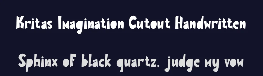 Kritas Imagination Cutout Handwritten by Gracetypestudio — Script Handwritten Font — thumbnail 2