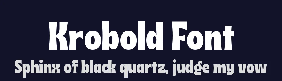 Krobold Font by AM Designs — Sans Serif Font — thumbnail 2