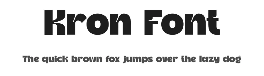 Kron Font by Pinisi ART โ Display Font