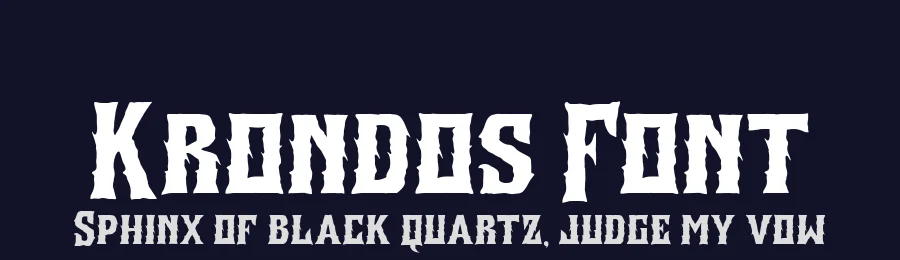 Krondos Font by alit design — Display Font — thumbnail 2