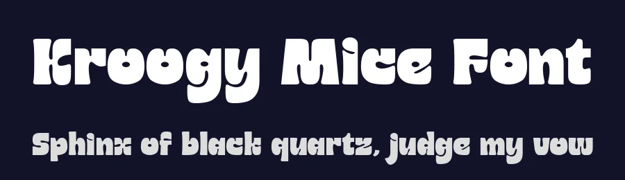 Kroogy Mice Font by alit design — Display Font — thumbnail 2