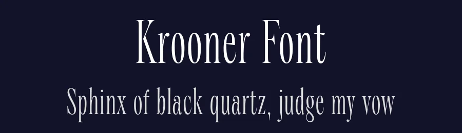 Krooner Font by Nois — Serif Font — thumbnail 2
