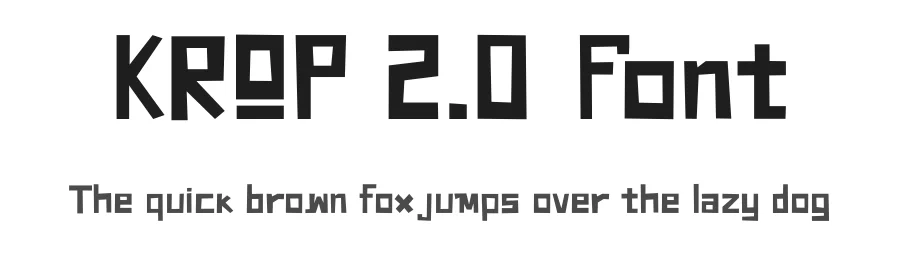 KROP 2.0 Font by Kumschlies — Display Font