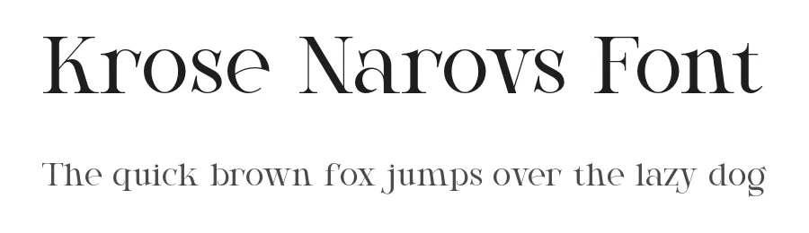 Krose Narovs Font by ErmediaStudio — Serif Font
