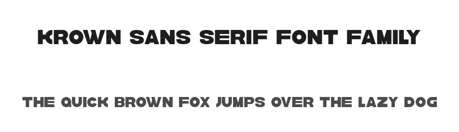 Krown Sans Serif Font Family by sigit nur wicaksono — Sans Serif Font