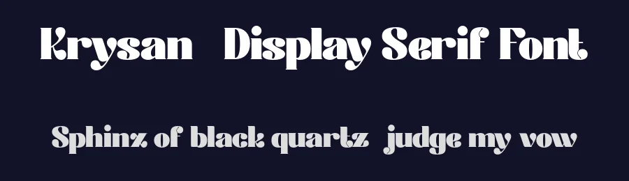 Krysan – Display Serif Font by Pikgura Type — Display Font — thumbnail 2