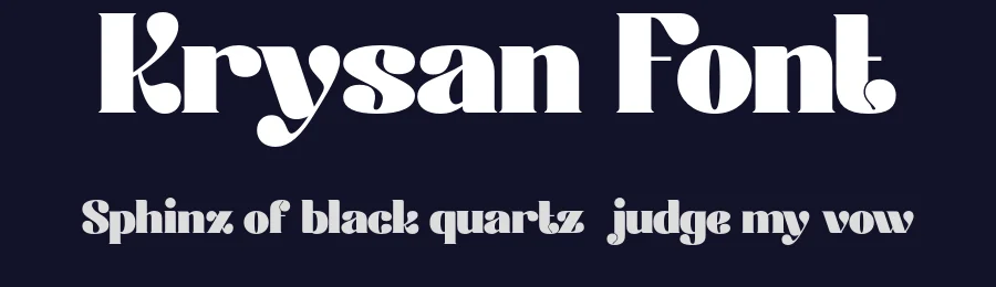 Krysan Font by Pikgura — Display Font — thumbnail 2