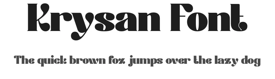 Krysan Font by Pikgura — Display Font