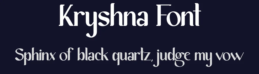 Kryshna Font by Aiquitype — Serif Font — thumbnail 2
