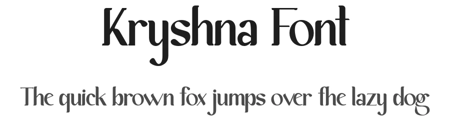 Kryshna Font by Aiquitype — Serif Font