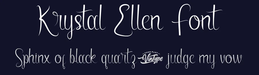Krystal Ellen Font by VinType — Script Handwritten Font — thumbnail 2