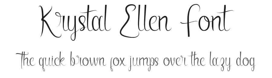 Krystal Ellen Font by VinType — Script Handwritten Font