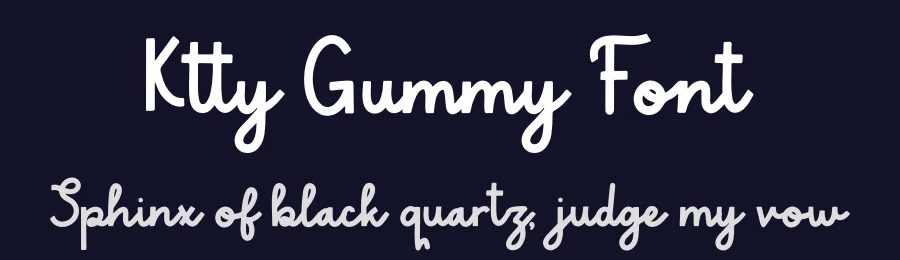 Ktty Gummy Font by Denustudios — Decorative Font — thumbnail 2