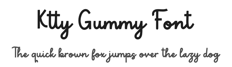 Ktty Gummy Font by Denustudios — Decorative Font