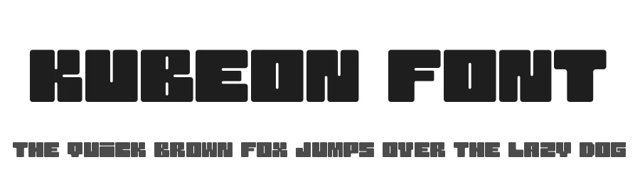 Kubeon Font by Julien Chatut — Display Font