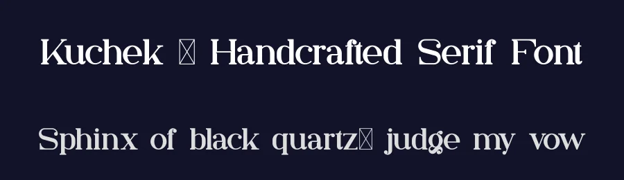 Kuchek – Handcrafted Serif Font by vp_creative_shop — Serif Font — thumbnail 2