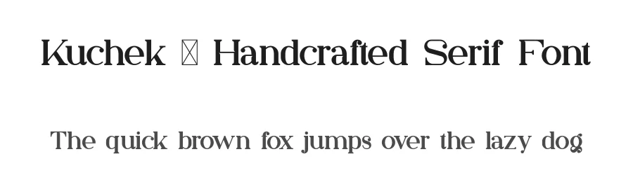 Kuchek – Handcrafted Serif Font by vp_creative_shop — Serif Font