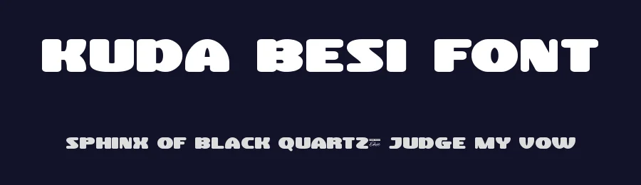 Kuda Besi Font by edricstudio — Display Font — thumbnail 2