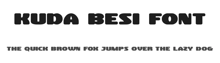 Kuda Besi Font by edricstudio — Display Font