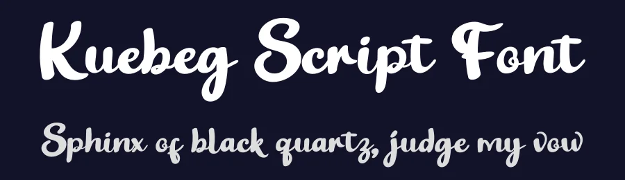 Kuebeg Script Font by twinletter — Script Handwritten Font — thumbnail 2