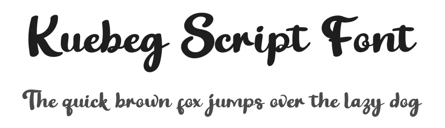 Kuebeg Script Font by twinletter — Script Handwritten Font